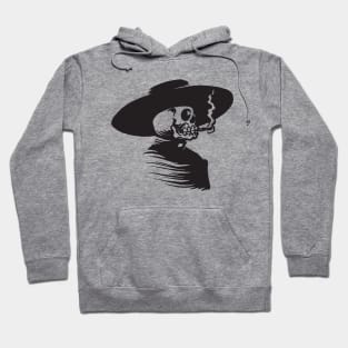 Skull Head Smoking Cigar Hoodie